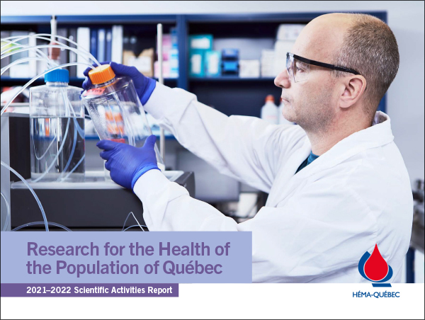 Cover of the Scientific Activities report
